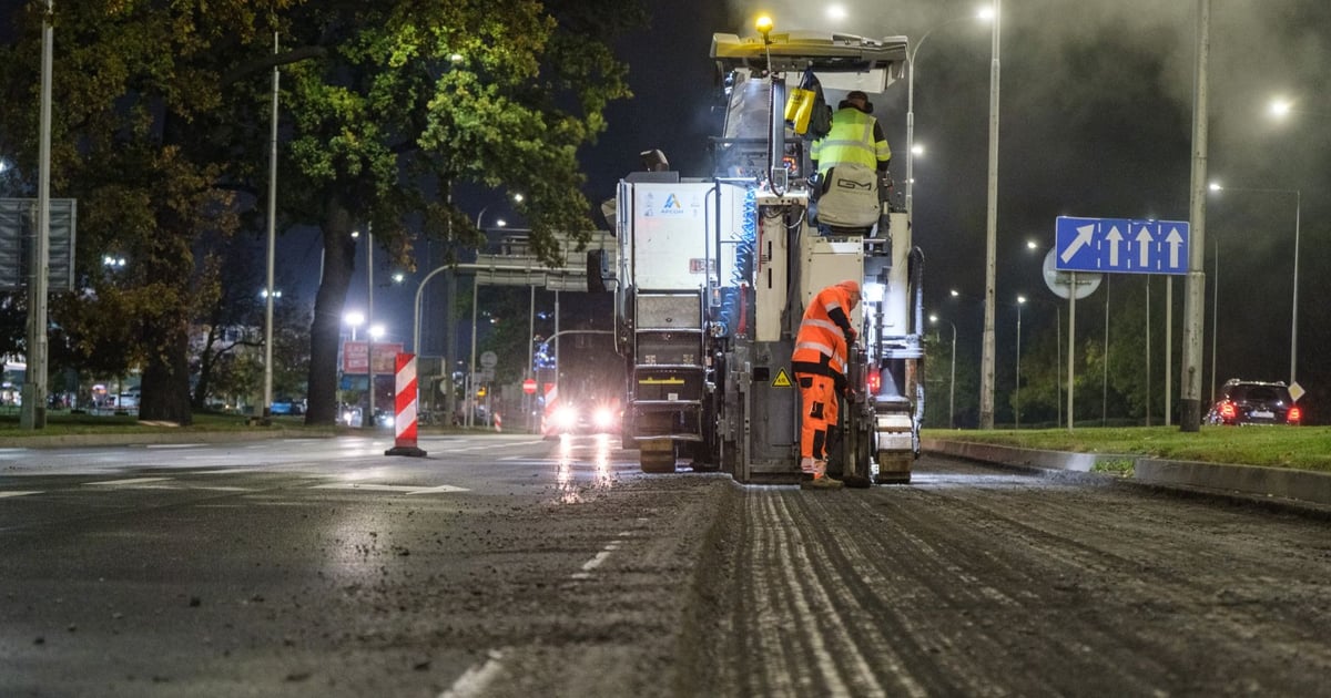 Remont ulicy Krzywoustego. Prace prowadzone są tam nocami | ZDJĘCIA