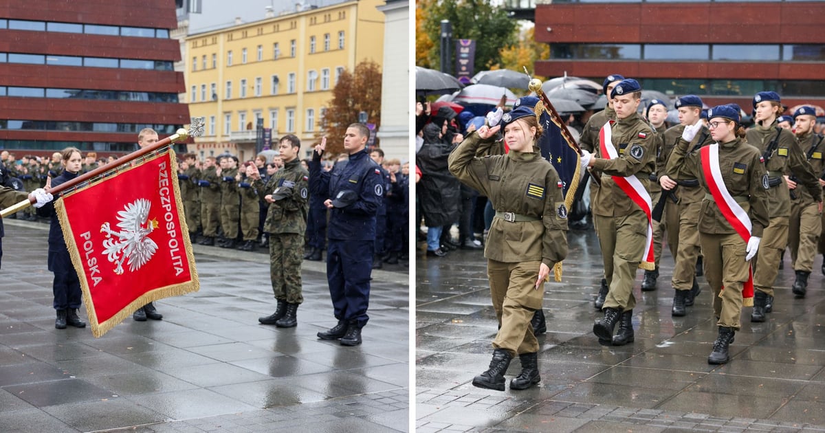 Ślubowanie i defilada kadetów na Placu Wolności | ZDJĘCIA