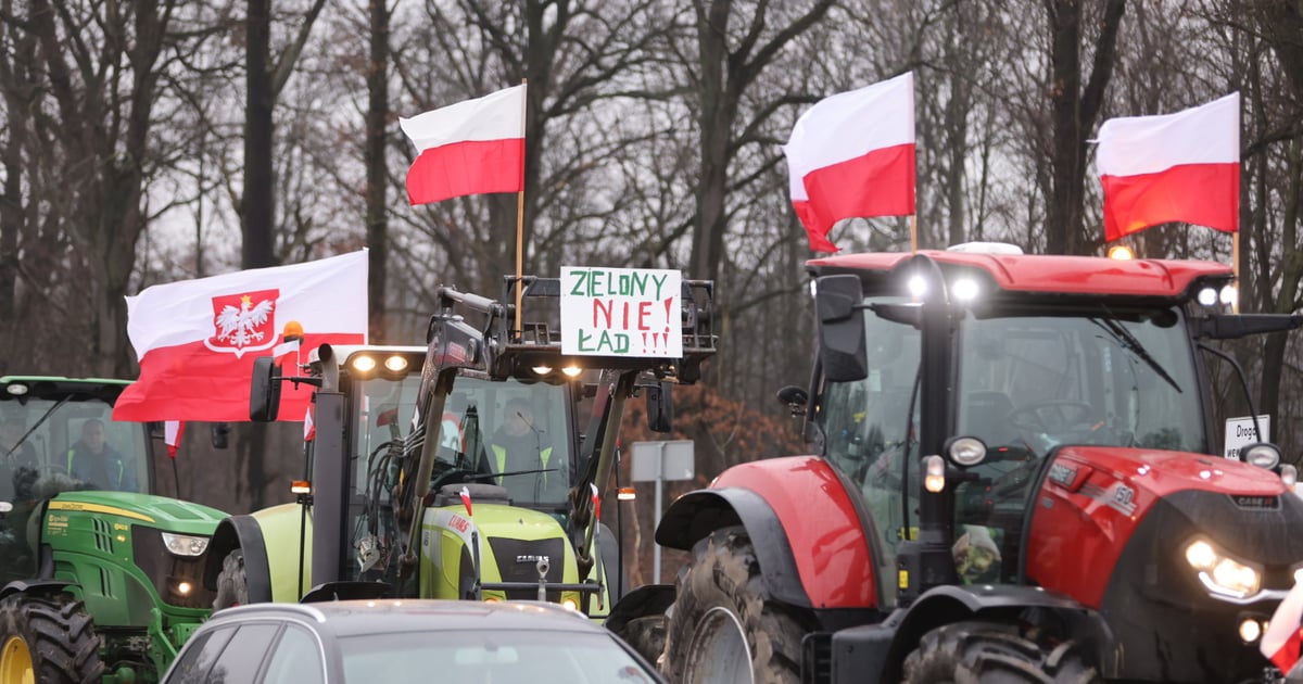 Strajk rolników 9 lutego w Polsce. Blokady dróg we Wrocławiu i na Doln ...