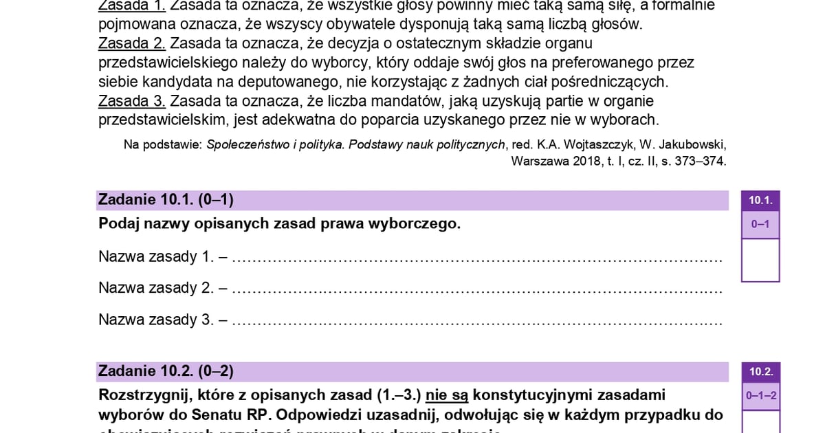 CKE matura z WOS-u 2024 na poziomie rozszerzonym 10 maja (ARKUSZE, ZAD