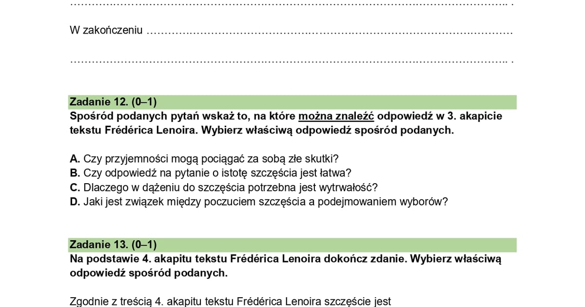 Egzamin ósmoklasisty z j. polskiego. Pierwsze wrażenia uczniów i arkus
