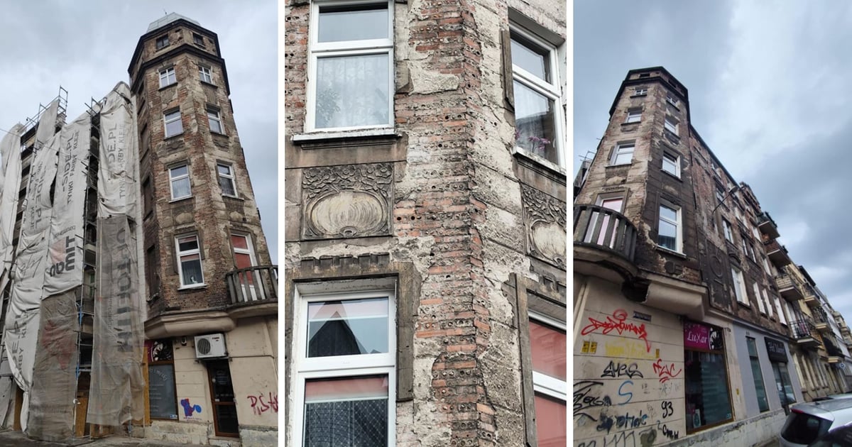 Nadodrze: trwa remont XIX-wiecznej kamienicy wspólnotowej