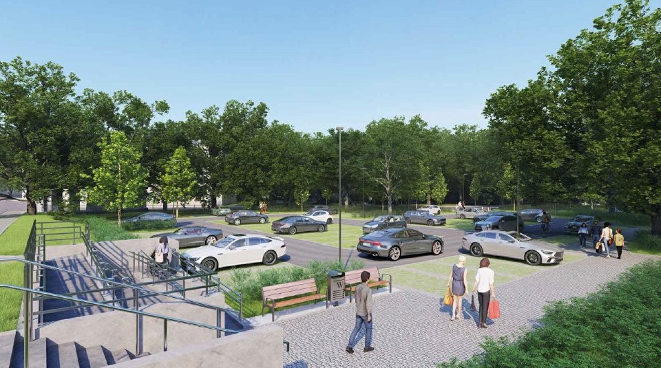 „Park and ride” na Leśnicy. Kto zbuduje parking? | WIZUALIZACJE