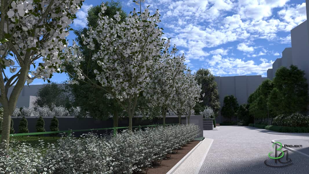 2 hektary podwórza do rewitalizacji | WIZUALIZACJE