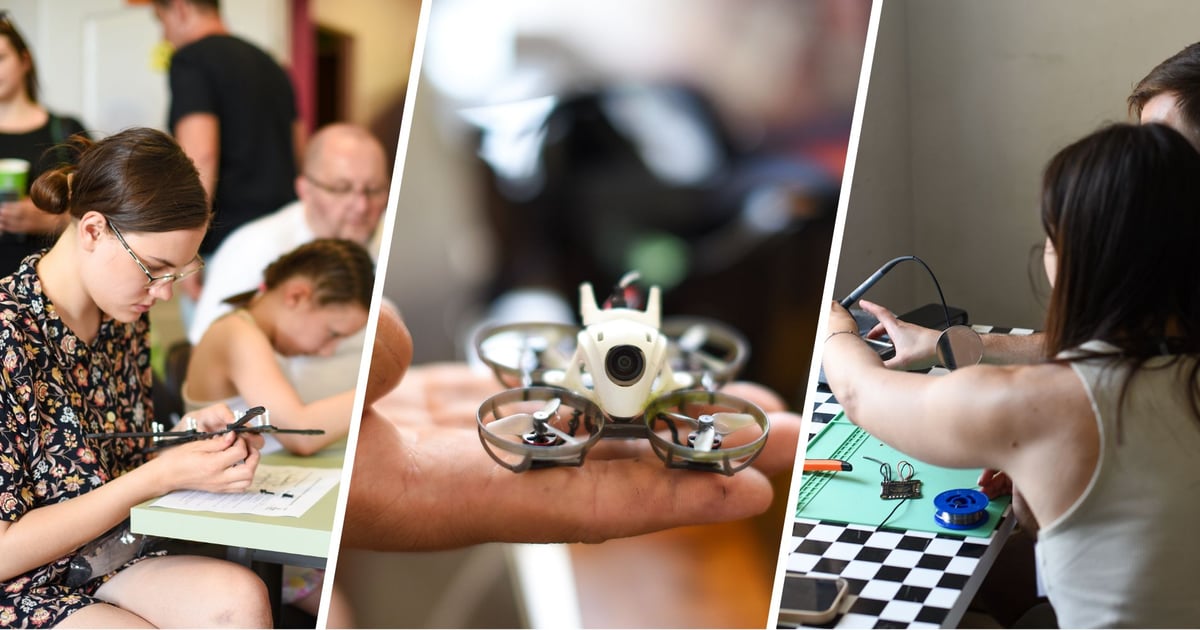 Ochotnicy składali dziś drony na Tarnogaju | ZDJĘCIA