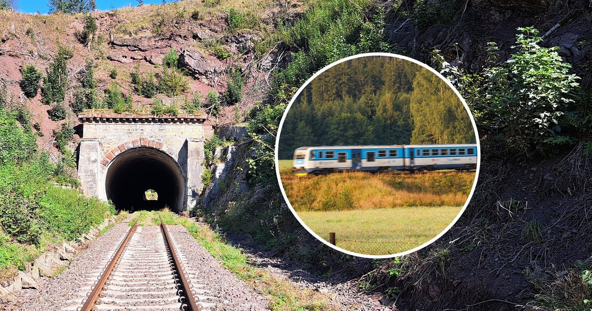 Tunel kolejowy w Unisławiu Śląskim na trasie do Czech do modernizacji