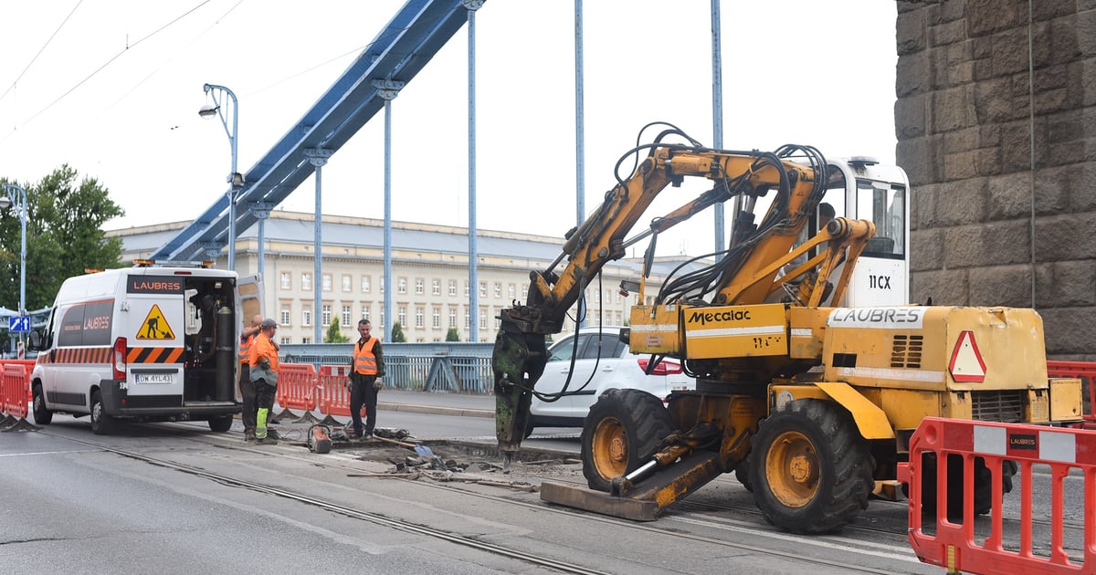 Rozpoczęły się prace przy moście Grunwaldzkim. Utrudnienia w ruchu [ZDJĘCIA]