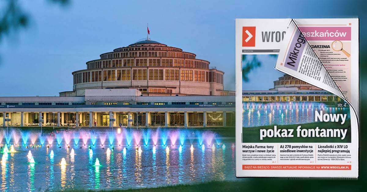 Nowy pokaz fontanny przy Hali Stulecia [NOWY BIULETYN]