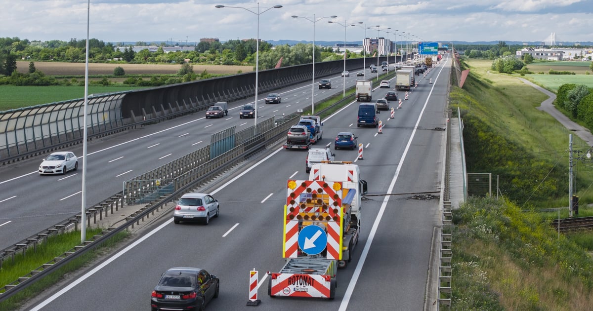 Uwaga! Roboty na AOW. Mogą tworzyć się korki. Utrudnienia potrwają 2 tygodnie