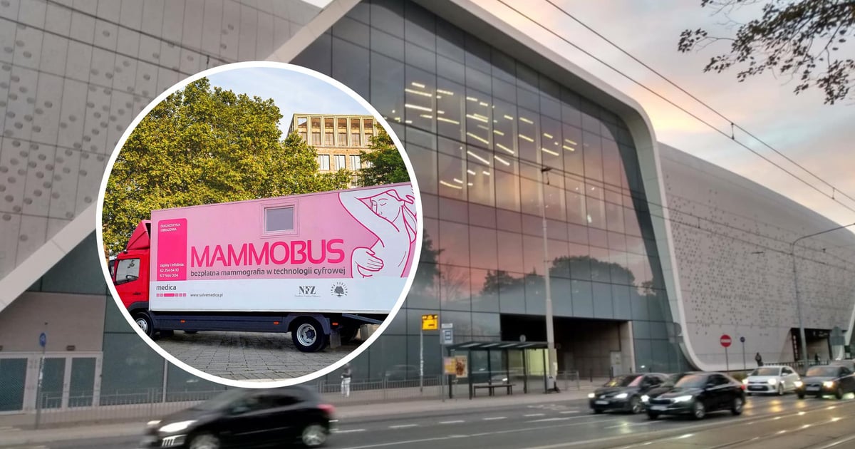 Bezpłatny mammobus dziś pod centrum handlowym Wroclavia