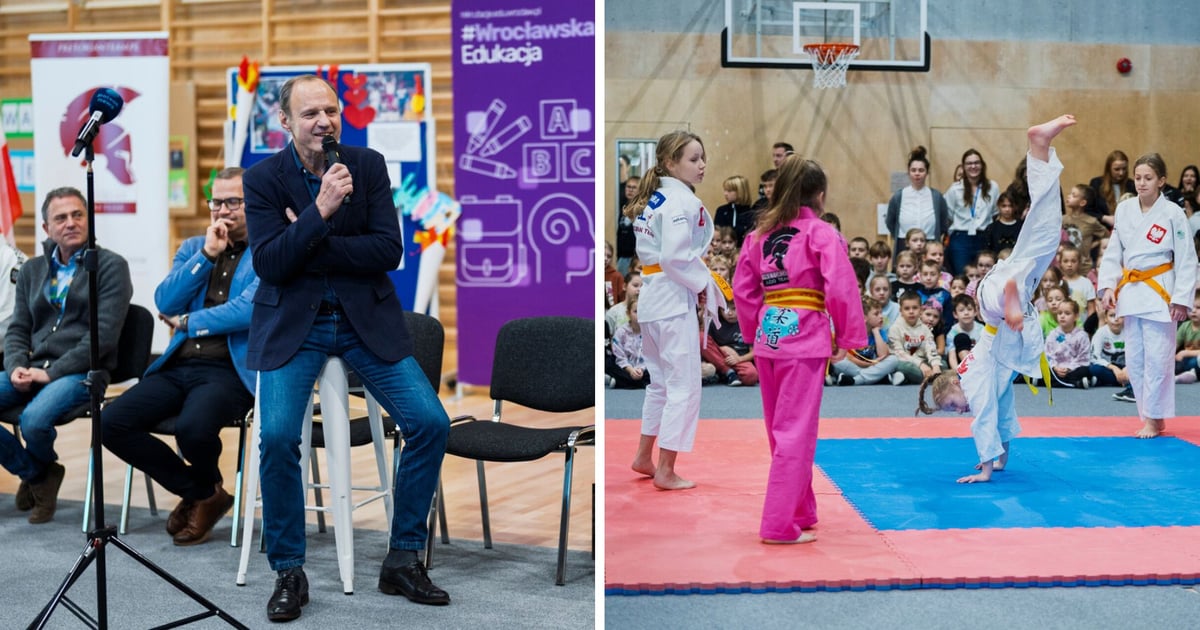 WF z mistrzem olimpijskim. Wyjątkowa lekcja w szkole przy ul. Cynamonowej