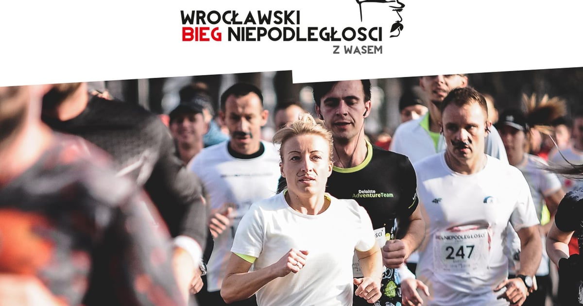 Bieg Niepodległości z Wąsem 2025 we Wrocławiu. Start na Olimpijskim