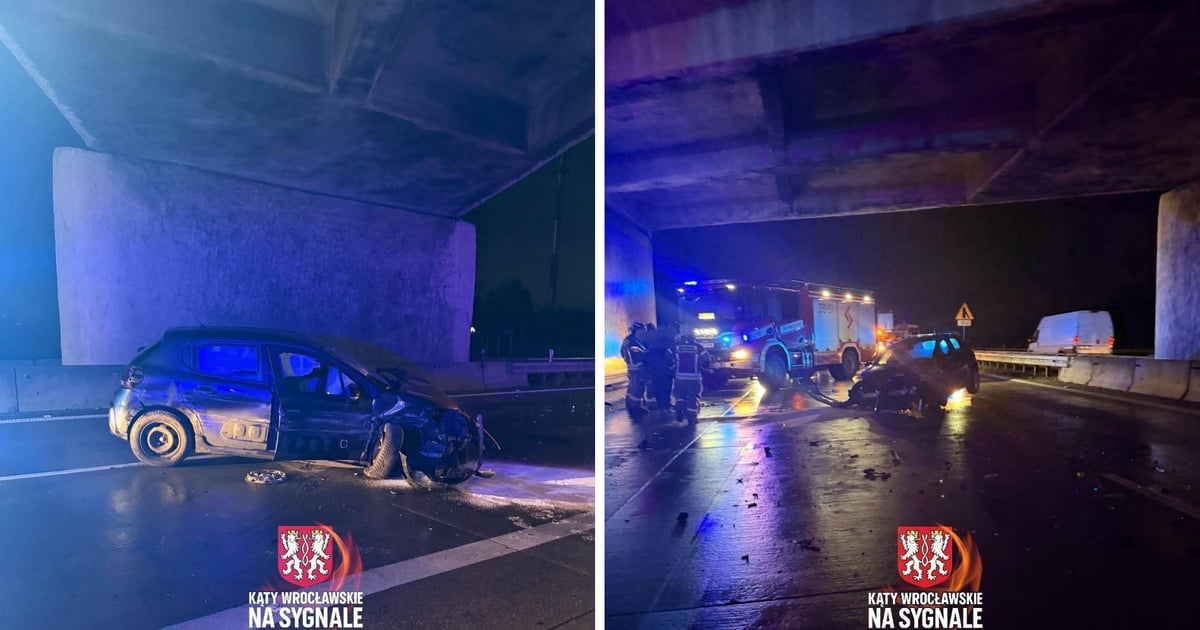 Kolizja na autostradzie A4 w kierunku Wrocławia. Droga zablokowana [AKTUALIZACJA]