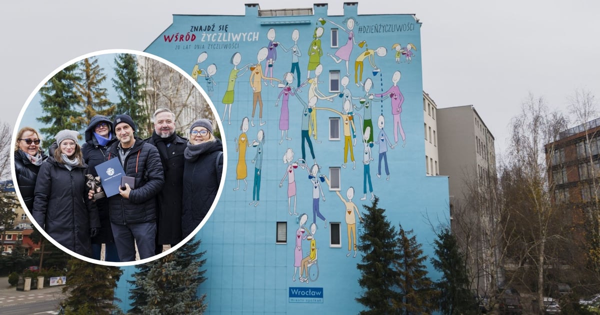 Wyjątkowy mural na Dzień Życzliwości 2025. Gdzie go zobaczycie? [ZDJĘCIA]