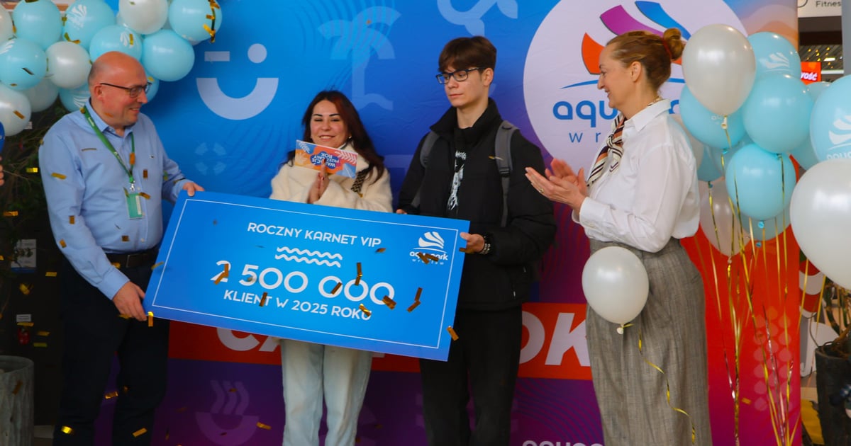 2,5-milionowy gość Aquaparku Wrocław! To kolejny rekord