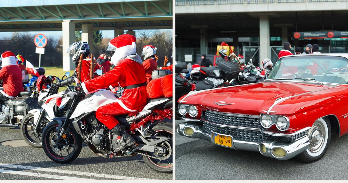 Przyłapani na dobrym uczynku! Moto Mikołaje na zdjęciach
