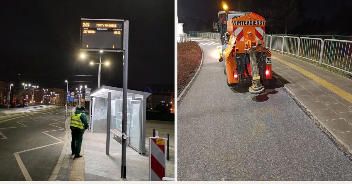 Za nami mroźna noc i poranek. Ulice i chodniki posypane solą