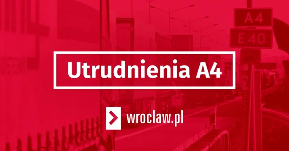 Uwaga na A4 pod Wrocławiem. Ruch w stronę Katowic utrudniony
