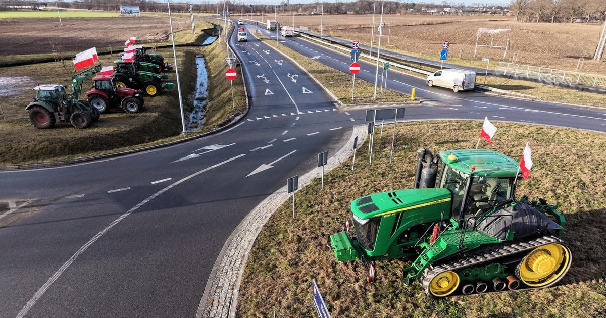 Protest rolników pod Wrocławiem. Spokojnie, obwodnica przejezdna | ZDJĘCIA