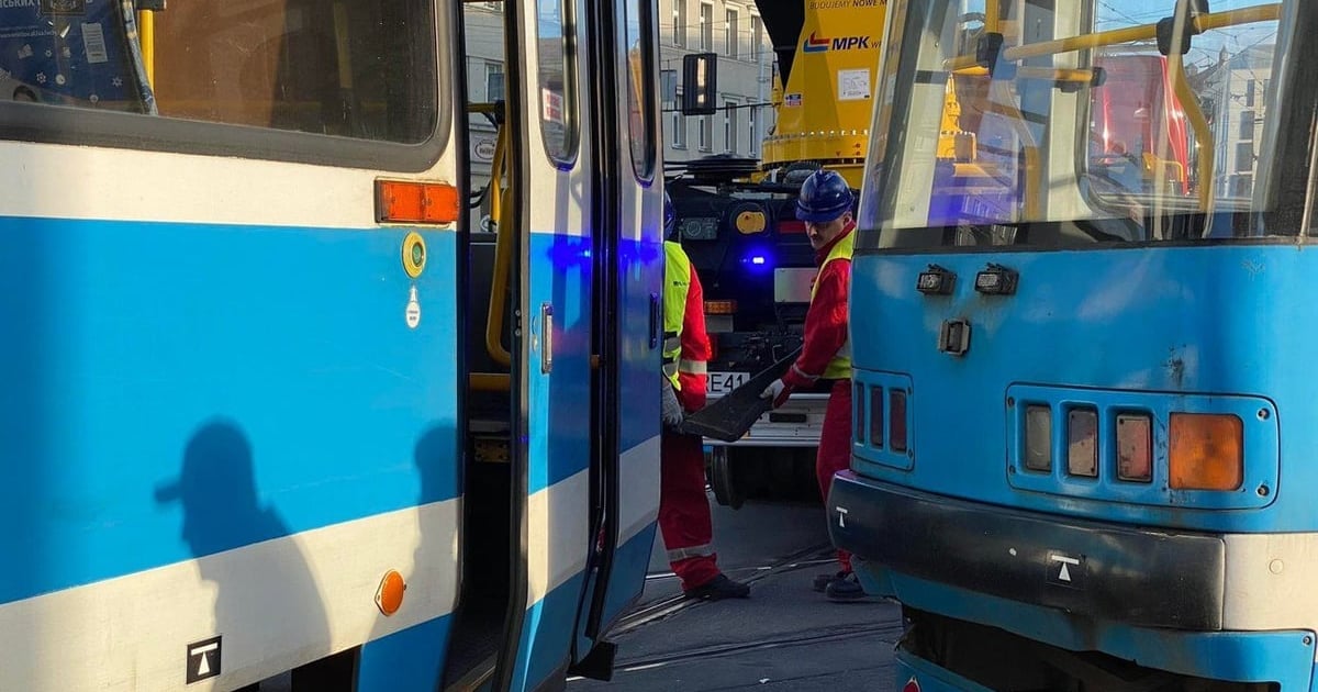 Wykolejenie na Grodzkiej. Tramwaje jadą objazdami