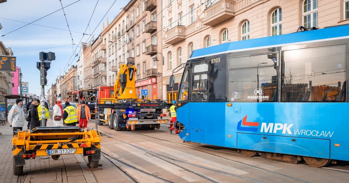 Szybki remont torów na Kołłątaja i Piłsudskiego. Duże zmiany w MPK