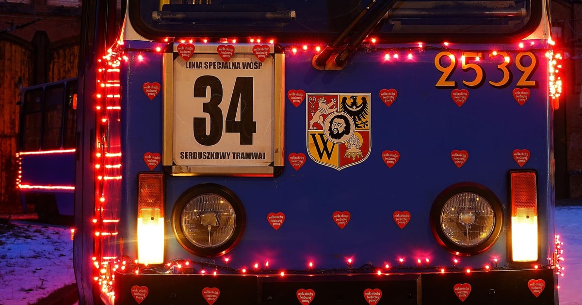 "Serduszkowy Tramwaj" wyjedzie w niedzielę na 34. finału WOŚP