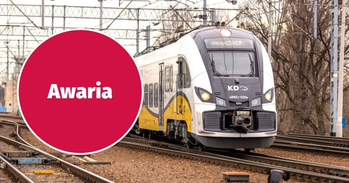 Zerwana sieć trakcyjna, opóźnione pociągi. Utrudnienia na kolei 19.02