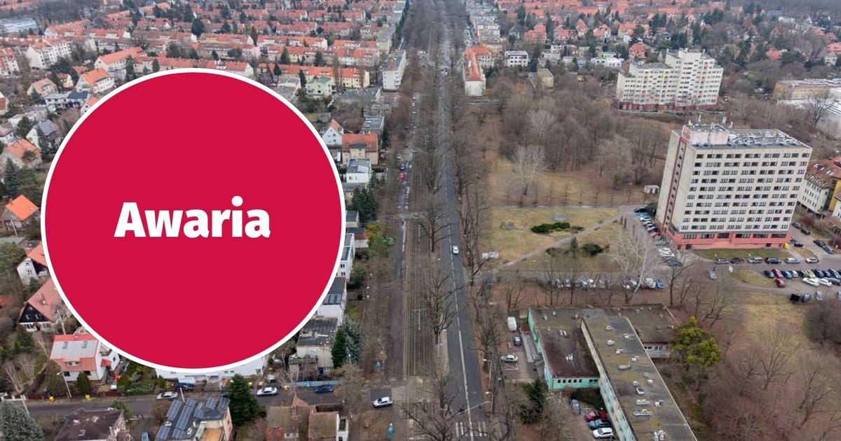 Awaria sieci ciepłowniczej na ul. Wróblewskiego we Wrocławiu