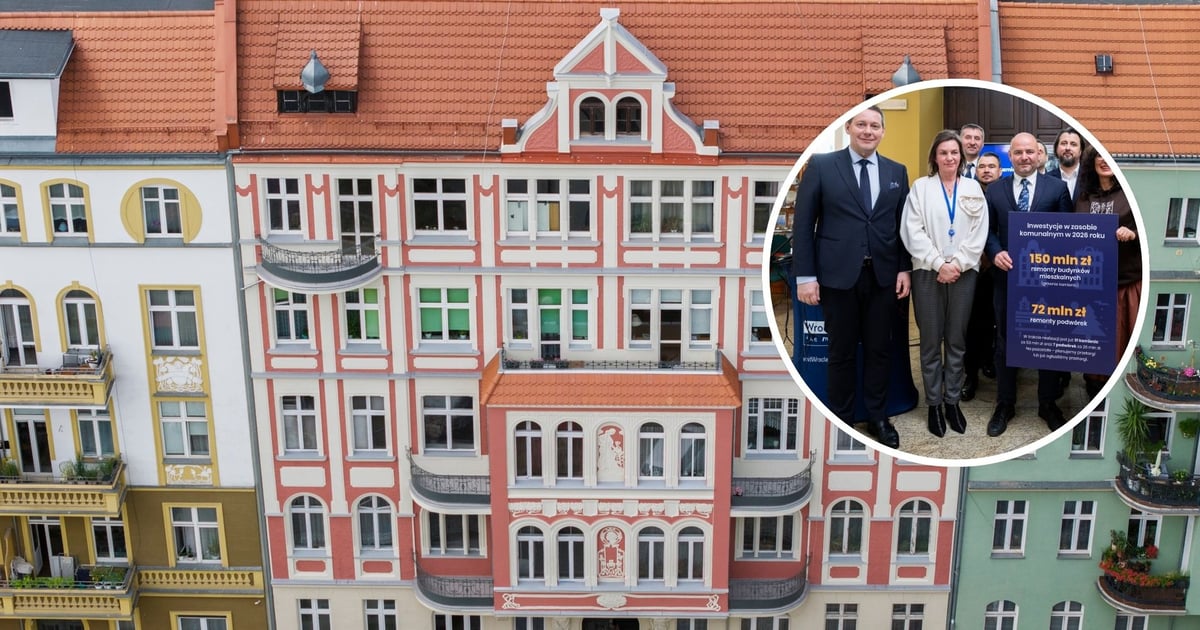 260 milionów złotych na kamienice i podwórka – plan remontów na 2026 r.