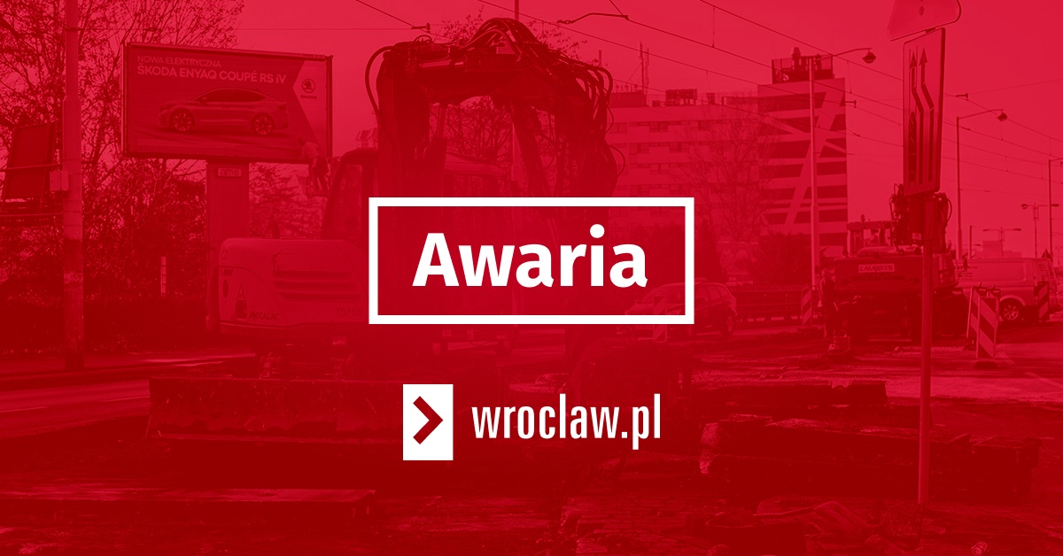 Uwaga! Awaria magistrali sieci ciepłowniczej przy Lubuskiej. realizowane są prace