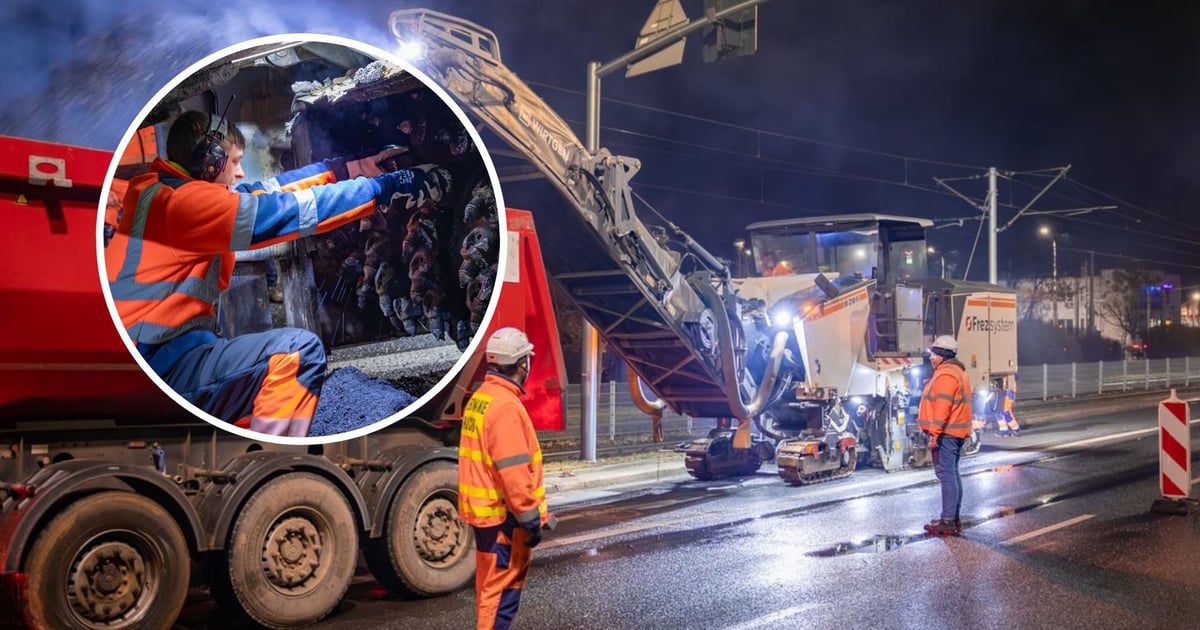 Na Powstańców Śląskich "pazury" poszły w ruch. Szybkie remonty nawierzchni rozpoczęte