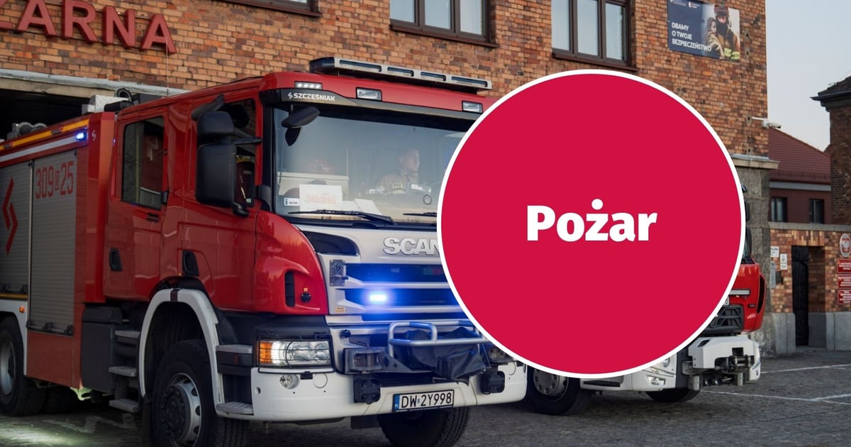 Pożar na terenie szpitala przy Kamieńskiego. Wielka akcja straży