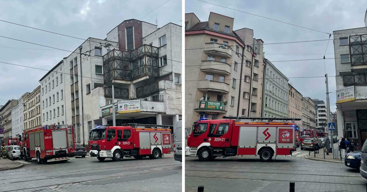 Pożar na Przedmieściu Oławskim. Ewakuowano 12 osób. Trwa akcja strażaków