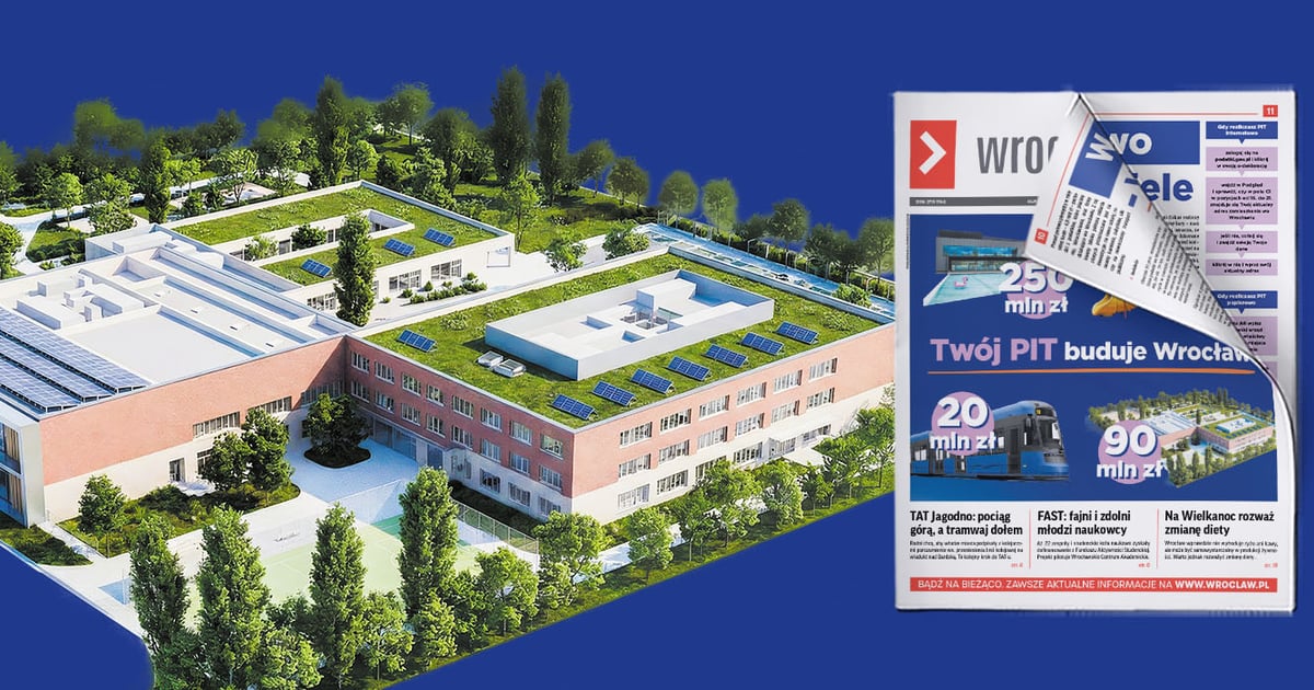 Twój PIT buduje Wrocław: szkoły, linie tramwajowe, place zabaw | NOWY BIULETYN
