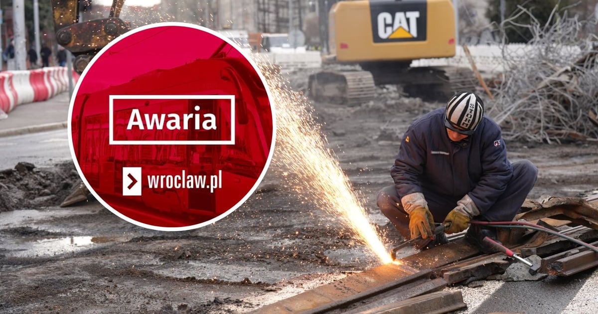 Uwaga! Tramwaje nie jeżdżą przez ul. Reymonta w kierunku mostu Osobowickiego