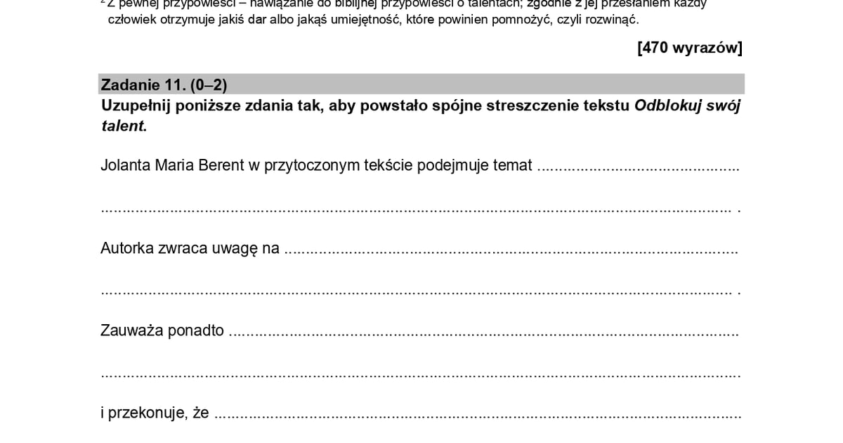 Egzamin ósmoklasisty 2023 – dziś język polski. Tu zobaczycie zadania