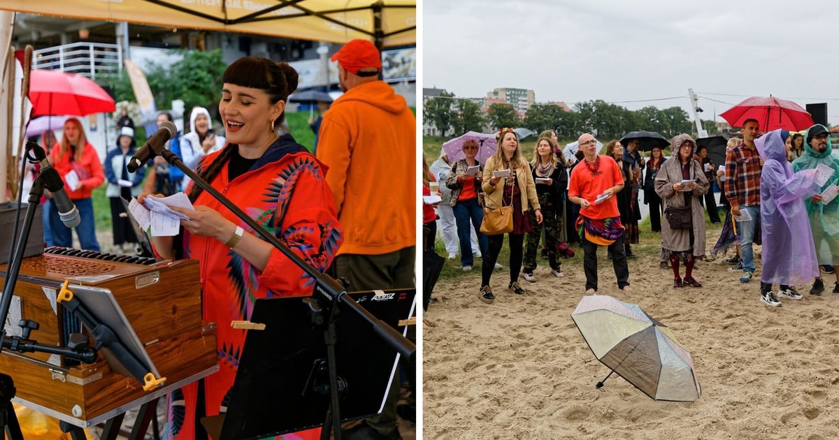 Wrocławianie witali jesień śpiewaniem nad Odrą. Projekt Slavic Year