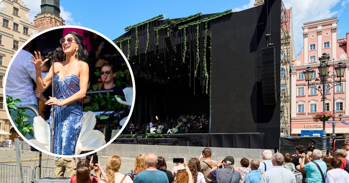 Próba Justyny Steczkowskiej na Rynku. Wielki koncert tuż, tuż