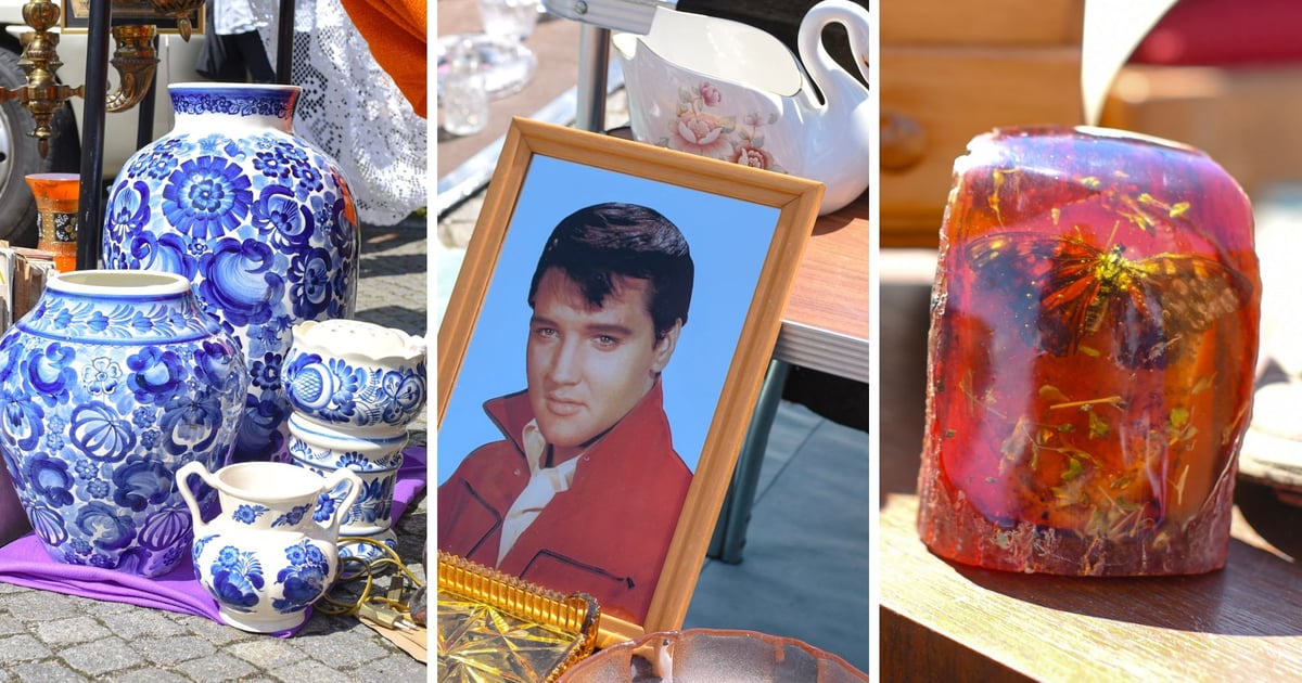 Giełda Staroci pod Halą Stulecia. Portret Elvisa, stylowe krzesła i interesująca biżuteria