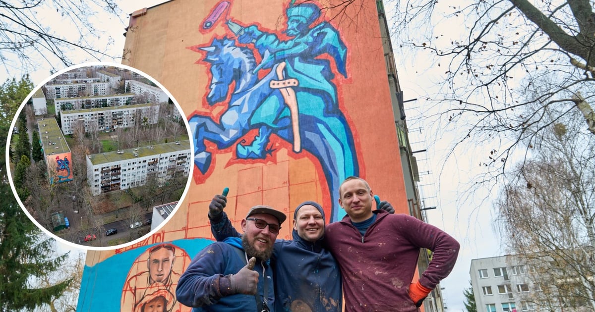 Filip „SKONT” Niziołek i przyjaciele kończą nowy mural na Królewskiej [ZDJĘCIA]