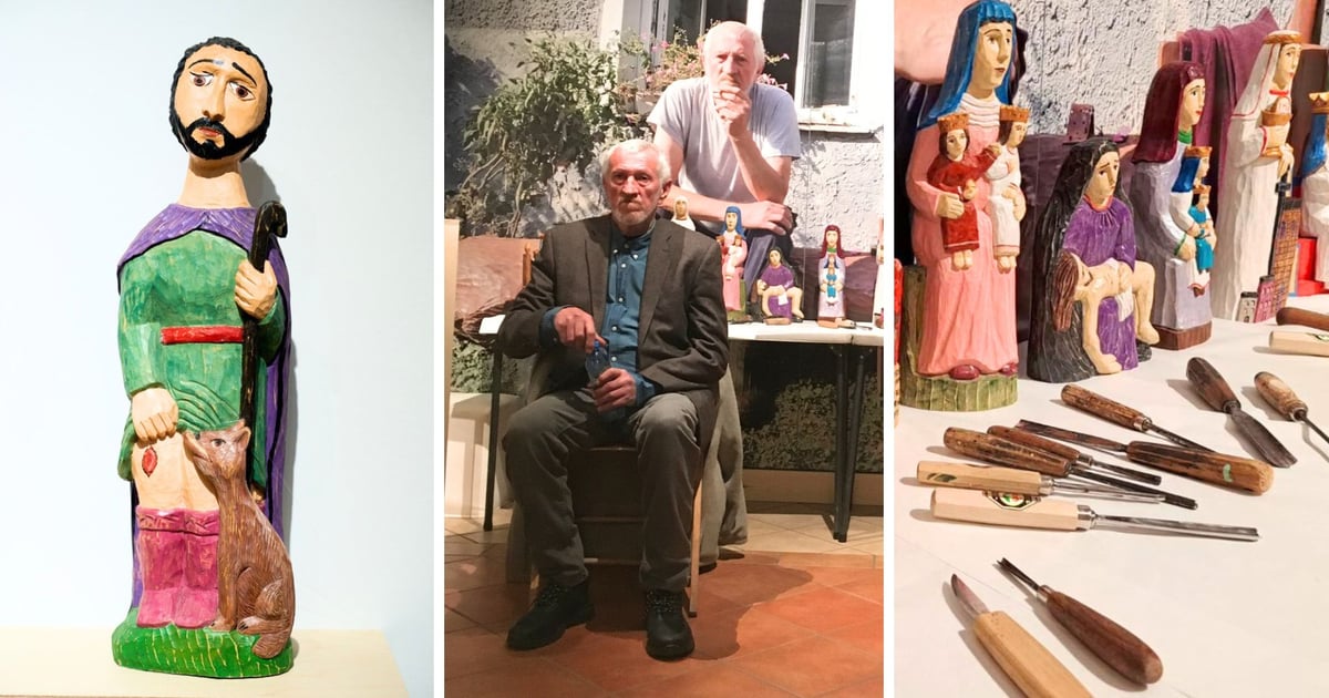 Wyjątkowy rzeźbiarz z Barda opowiada o swoich pracach. Wystawa tylko do 30.12