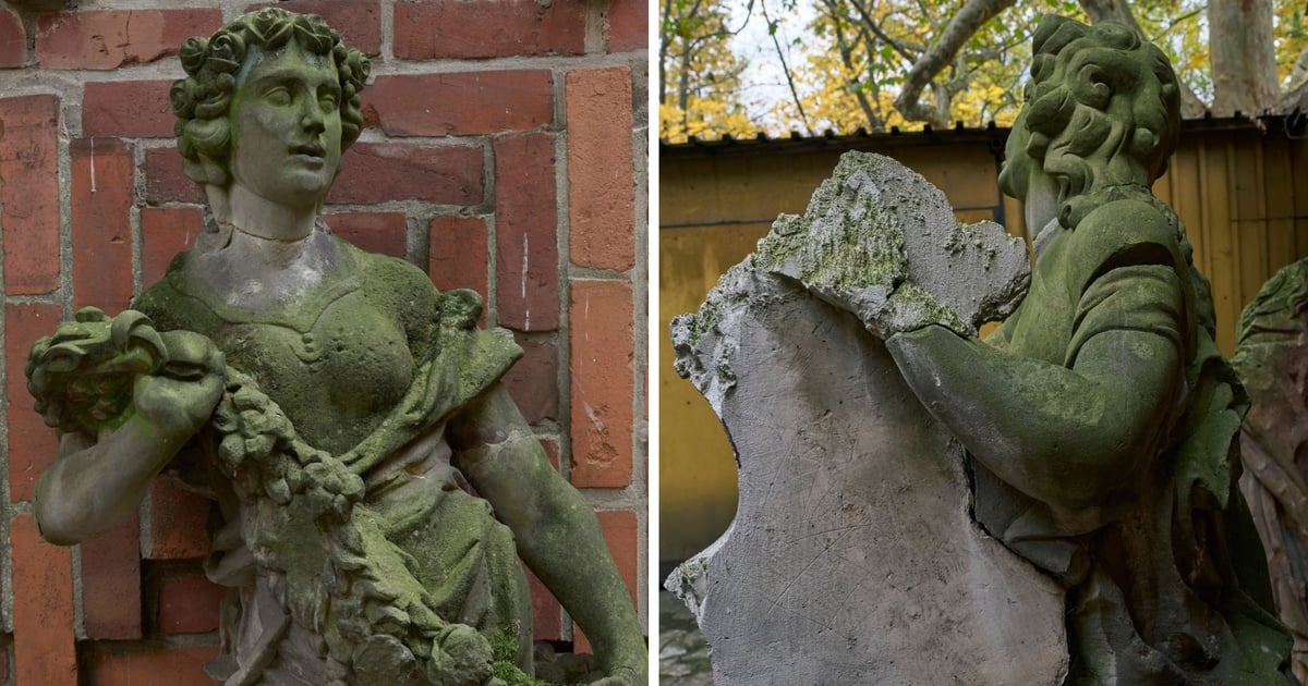 Flora i Apollo – odnowienie. To pamiątki z dawnego pałacu w Bykowie