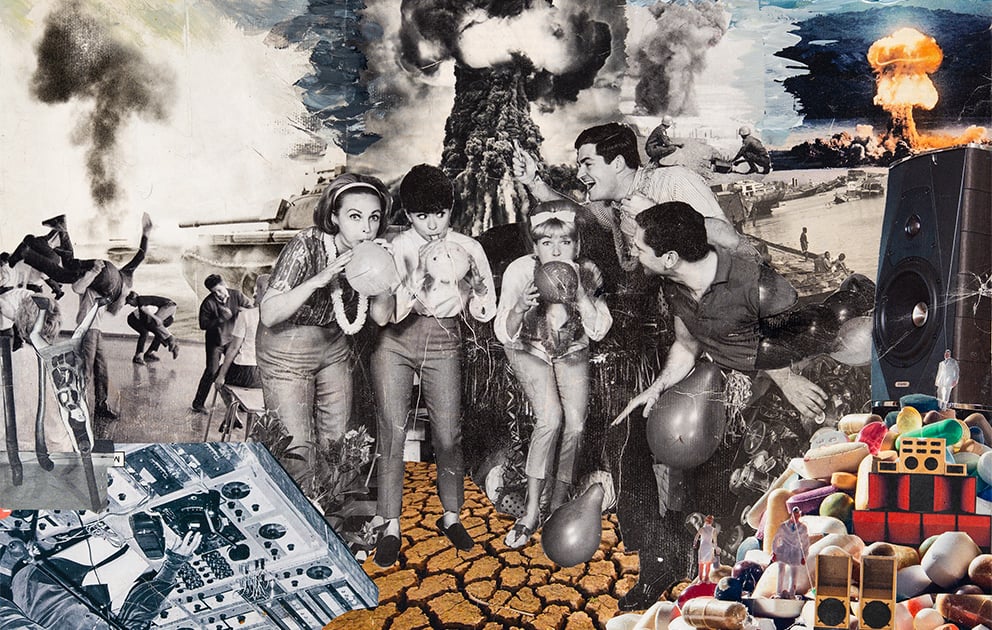 Kolaże poprawiające nastrój. Prace Uli Jagielnickiej w GUA Collective