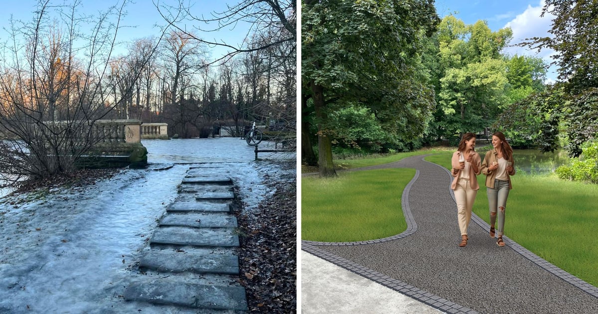 Ścieżki w Parku Południowym zostaną wyremontowane | WIZUALIZACJE