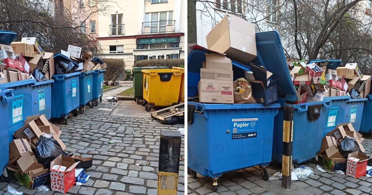 Złóż karton przed wyrzuceniem! Czystość w mieście zależy również od nas