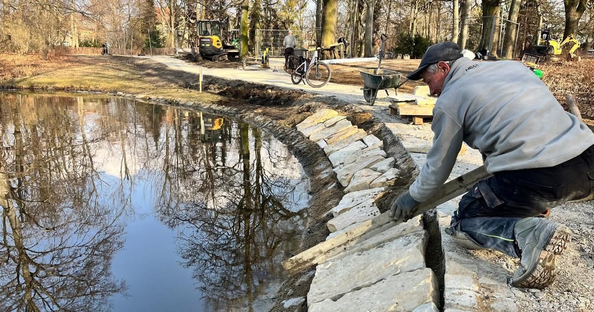 Trwa remont ścieżek w Parku Południowym [ZDJĘCIA]