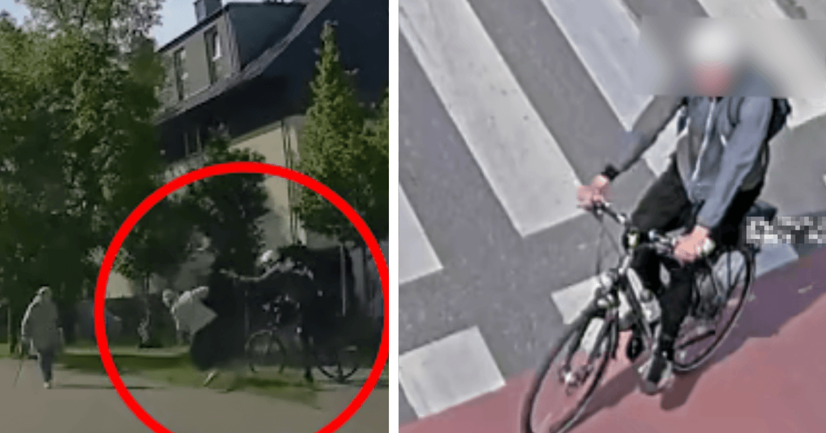 Wiadomo kim jest rowerzysta, podejrzewany o popchnięcie seniorki