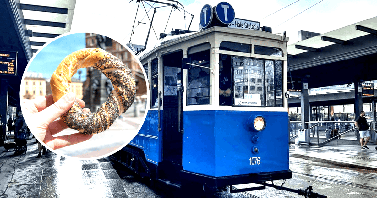 Będą rozdawać krakowskie obwarzanki w 100-letnim wrocławskim tramwaju