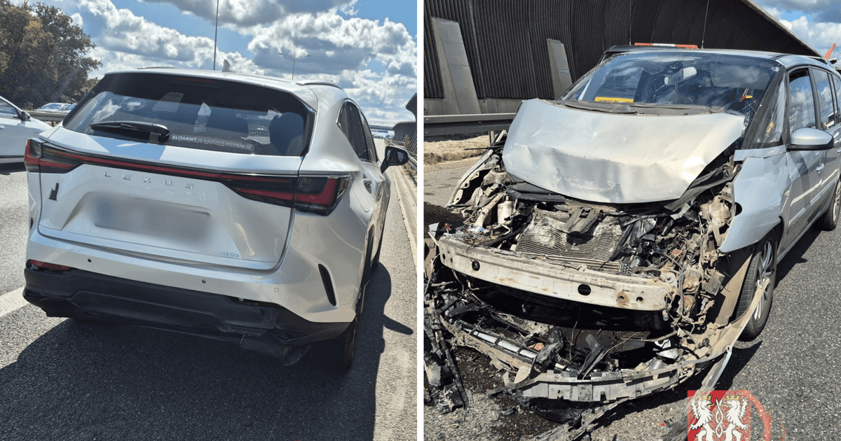 Wypadek trzech samochodów na AOW. Służby na miejscu, są utrudnienia