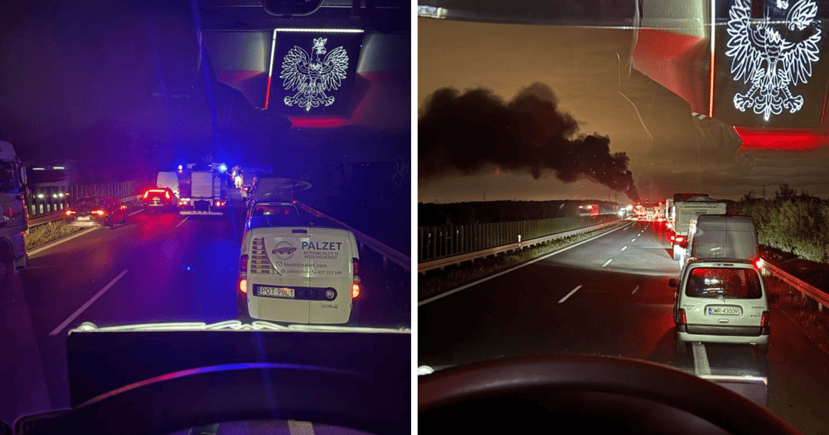 Pożar ciężarówki na S8 koło Wrocławia. Są utrudnienia i objazd